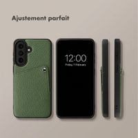 Selencia Coque Riva avec porte-cartes Samsung Galaxy A57 (5G) - Sage Green