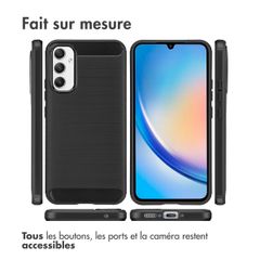 imoshion Coque Brushed Samsung Galaxy A34 (5G) - Noir