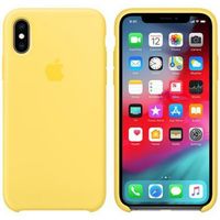 Apple Coque en silicone Apple iPhone Xs / X - Canary Yellow