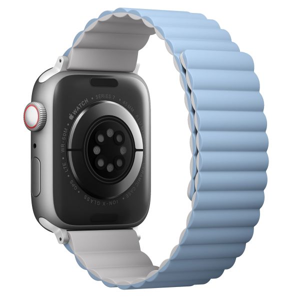 Uniq Bracelet double face Revix Apple Watch Series 1 á 10 / SE / Ultra (2) (44/45/46/49 mm) - Blanc/Bleu