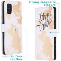 imoshion Coque silicone design Galaxy A51 - Let's Go Travel White