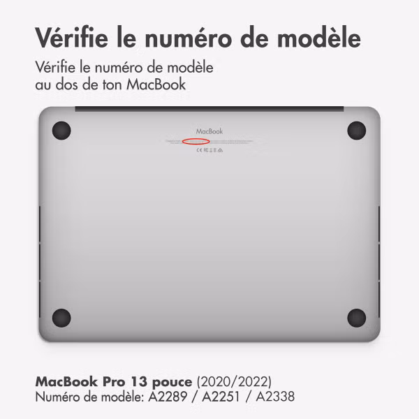 Selencia Coque en velours Apple MacBook Pro 13 pouces (2020 / 2022) - Rouge foncé