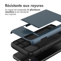 imoshion Coque arrière avec porte-cartes Apple iPhone 11 - Bleu foncé
