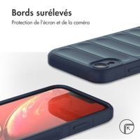 imoshion Coque arrière EasyGrip iPhone Xr - Bleu foncé