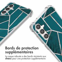 imoshion Coque Design avec cordon Samsung Galaxy S23 FE - Petrol Green Graphic