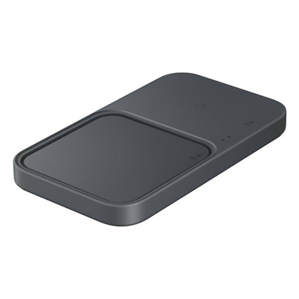 Samsung ﻿Wireless Charger Duo - Chargeur sans fil - Sans adaptateur et câble de charge - 15 Watt - Noir