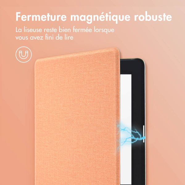 imoshion Étui de liseuse portefeuille Canvas Tolino Page 2 - Peach