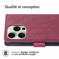 imoshion Étui de télephone portefeuille Apple iPhone 16 Pro Max - Bordeaux
