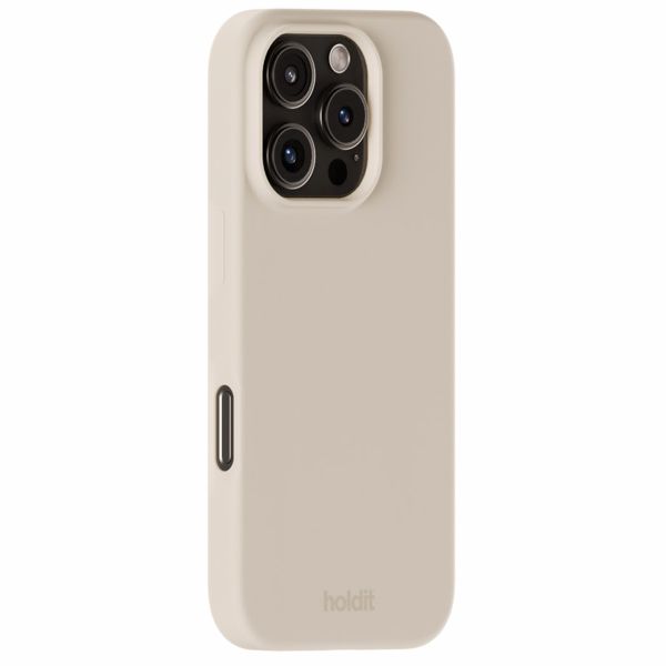 Holdit Coque Silicone Apple iPhone 16 Pro - Light Beige