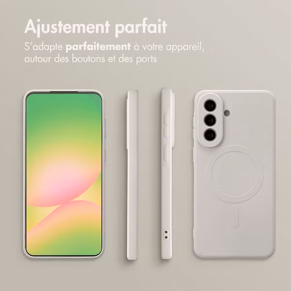 imoshion Coque Couleur avec MagSafe Samsung Galaxy A57 (5G) - Beige
