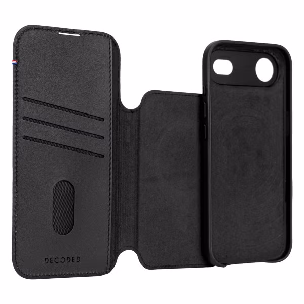 Decoded Portefeuille détachable 2 en 1 en cuir MagSafe Apple iPhone Air - Noir
