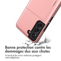 imoshion Coque arrière avec porte-cartes Samsung Galaxy S21 - Rose Dorée