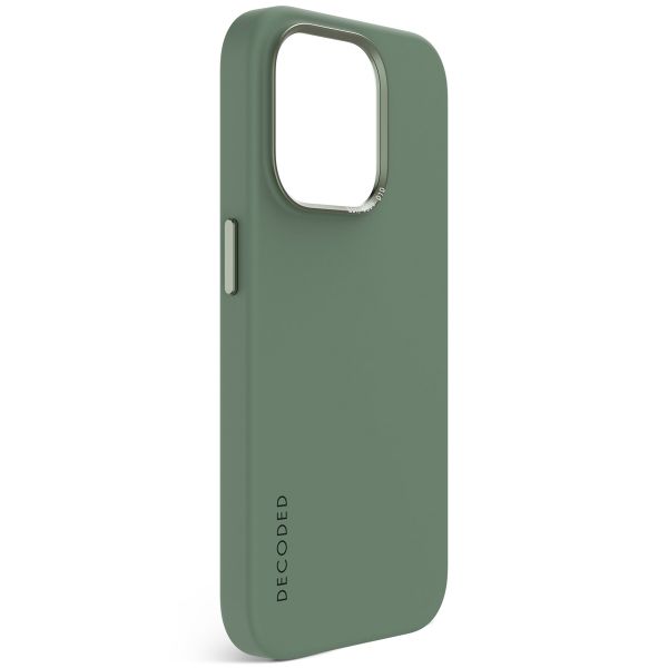 Decoded Coque en silicone MagSafe iPhone 15 Pro - Vert