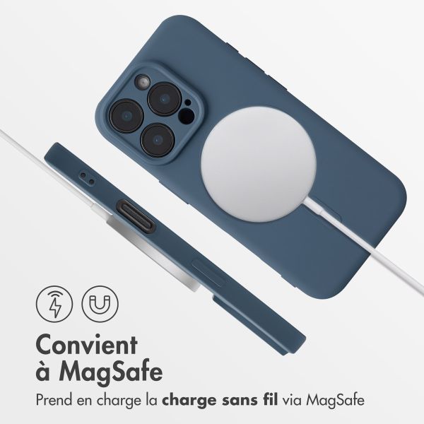 imoshion Coque Couleur avec MagSafe Apple iPhone 16 Pro - Bleu foncé