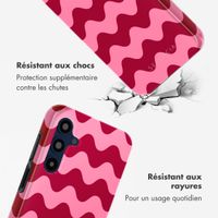 Selencia Coque arrière Vivid Tough Samsung Galaxy A16 - Wave Vibes Lipstick