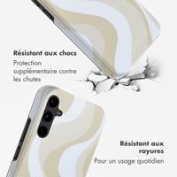 Selencia Coque arrière Vivid Samsung Galaxy A34 (5G) - Desert Waves Beige