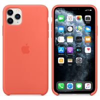 Apple Coque en silicone Apple iPhone 11 Pro Max - Clementine Orange