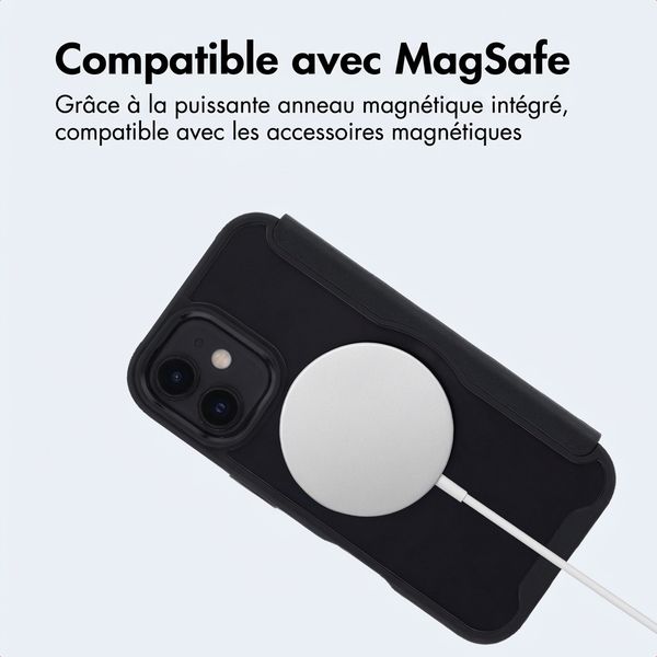 imoshion Bookcase transparente avec MagSafe Apple iPhone 16 - Noir