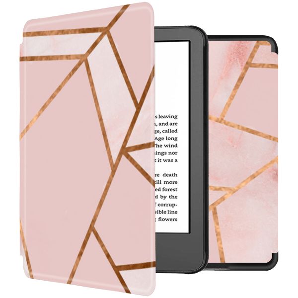 imoshion Design Slim Hard Sleepcover Amazon Kindle (2024) / Amazon Kindle (2022) 11th gen - Pink Graphic