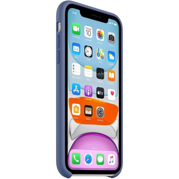 Apple Coque en silicone iPhone 11 - Linen Blue