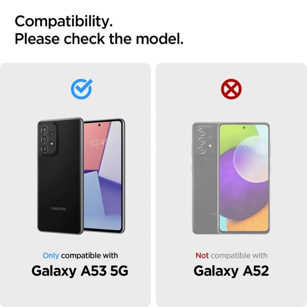 Spigen Protection d'écran en verre trempé GLAStR Fit 2 Paquets + Applicator Samsung Galaxy A53