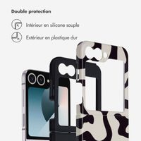 Selencia Coque arrière Vivid Samsung Galaxy Z Flip 6 / Flip 7 FE - Art Wave Black