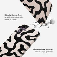 Selencia Coque arrière Vivid Samsung Galaxy S23 FE - Art Wave Black