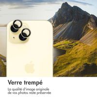 imoshion Lot de 2 protections d'objectif de caméra Apple iPhone 15 / 15 Plus - Yellow