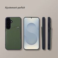 Selencia Coque Riva avec porte-cartes Samsung Galaxy S25 / S24 - Sage Green