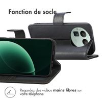 imoshion Étui de télephone portefeuille de luxe Realme GT 8 Pro - Noir