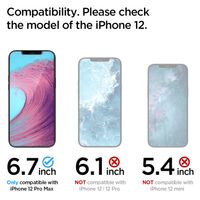 Spigen Protection d'écran en verre trempé GLAStR + Applicator Apple iPhone 12 Pro Max