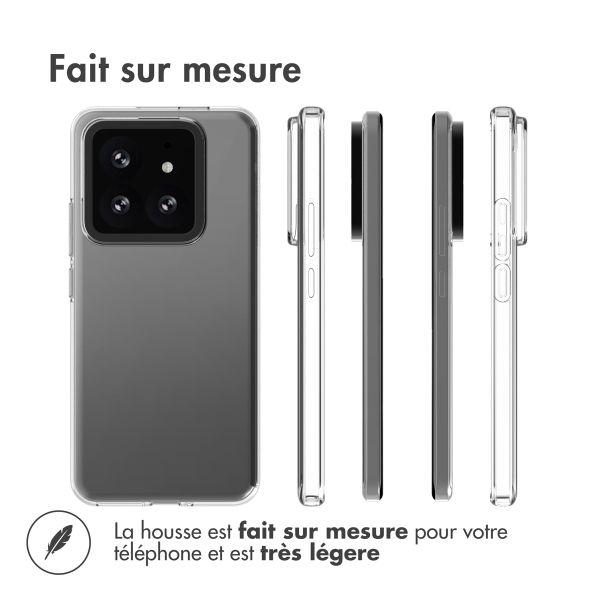 Accezz Coque Clear Xiaomi 14 Pro - Transparent