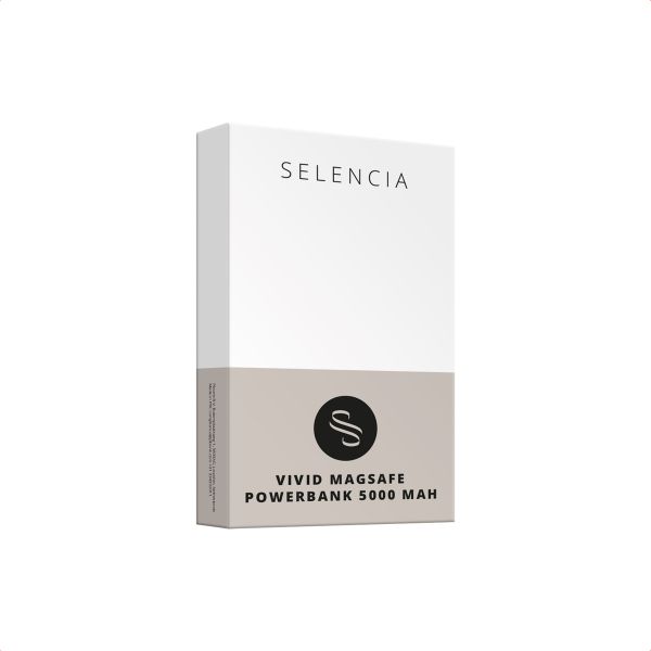 Selencia Powerbank Vivid 5 000 mAh - MagSafe et Qi2 - Desert Gold / Country Moo'd