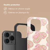 Selencia Coque arrière Vivid Apple iPhone 15 Pro - Paisley Blush