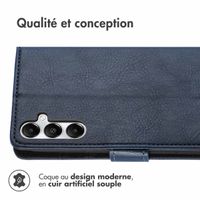 imoshion Étui de télephone portefeuille Samsung Galaxy S24 / S25 - Bleu foncé