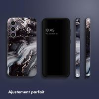 Selencia Coque arrière Vivid Samsung Galaxy S23 FE - Chic Marble Black