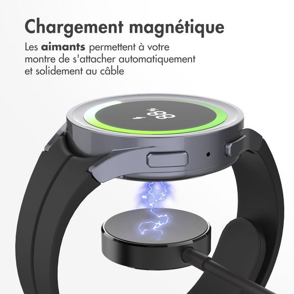 imoshion Câble de charge pour Samsung Galaxy Watch USB-C et USB-A - 1 mètre