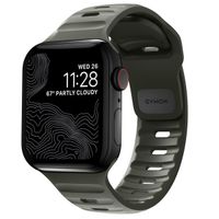 Nomad Bracelet Sport FKM Apple Watch Series 1 t/m 9 / SE (38/40/41 mm) | Series 10 / 11 (42 mm) - Ash Green