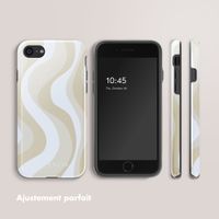 Selencia Coque arrière Vivid Apple iPhone SE (2022 / 2020) / 8 / 7 - Desert Waves Beige