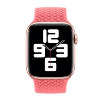 Apple Bracelet Solo tressé Apple Watch Series 1 - 9 / SE (38/40/41 mm) | Series 10 / 11 (42 mm) - Taille 8 - Pink Punch