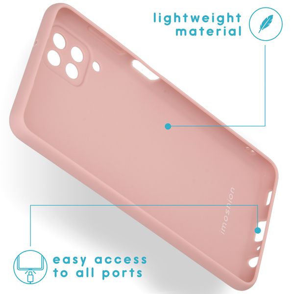 imoshion Coque Couleur Samsung Galaxy A12 - Dusty Pink