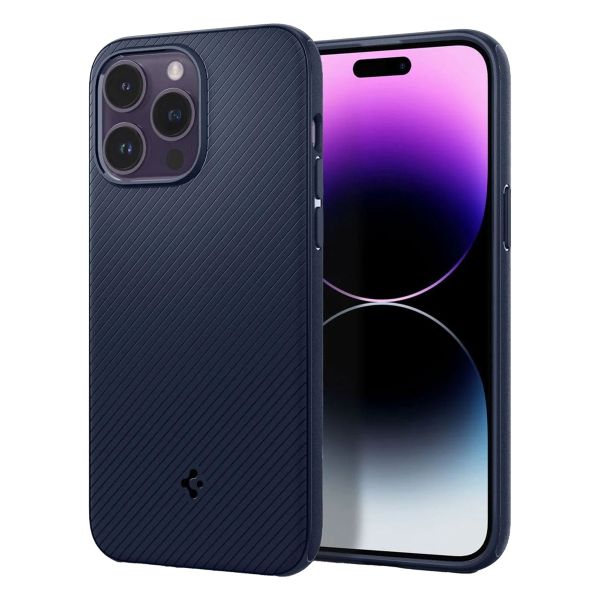 Spigen Coque arrière MagSafe Armor Apple iPhone 14 Pro Max - Blue