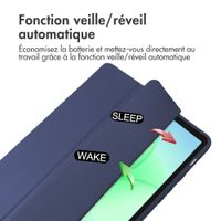 imoshion Coque tablette rigide Trifold Samsung Galaxy Tab A11 Plus - Bleu foncé