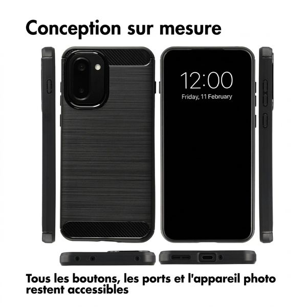 imoshion Coque Brushed OnePlus 15R - Noir