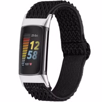 imoshion Bracelet élastique en nylon le Fitbit Charge 5 - Noir