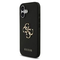 Guess Coque Big 4G Logo Grained Apple iPhone 17 - Noir