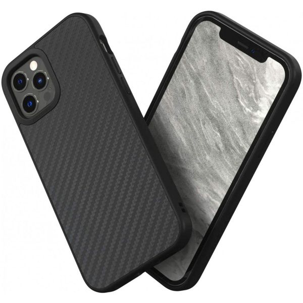 RhinoShield Coque SolidSuit iPhone 12 (Pro) - Carbon Fiber Black