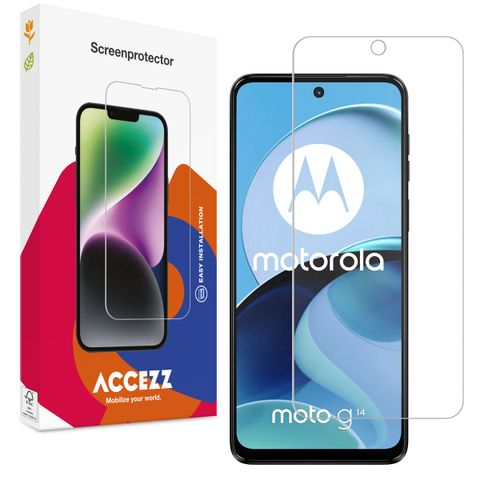 Accezz Protection d'écran en verre trempé Motorola Moto G14