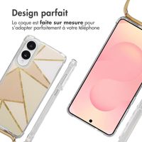 imoshion Coque Design avec cordon Samsung Galaxy S25 Edge - Beige Graphic