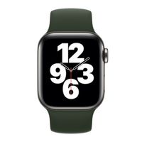 Apple Bracelet Boucle unique en Silicone Apple Watch | 44/45/46/49 mm - Taille 8 - Cyprus Green